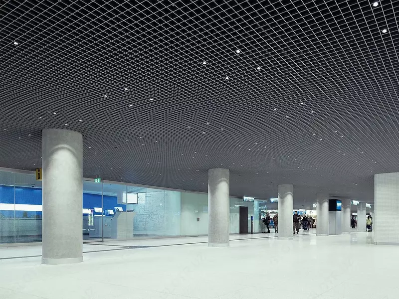 Потолки грильято с профилем 30×10 и ячейками 150×150 мм - 75 537.6 сум