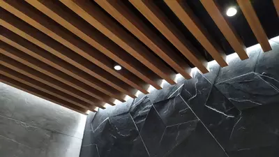 Реечный потолок Дерево -227 (50×85) Реечный потолок Дерево -227 (50×85)