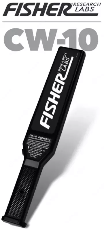 Ручной металлоискатель безопасности / Детектор скрытого оружия "Fisher" CW-10 (Германия) - 4 900 000 сум