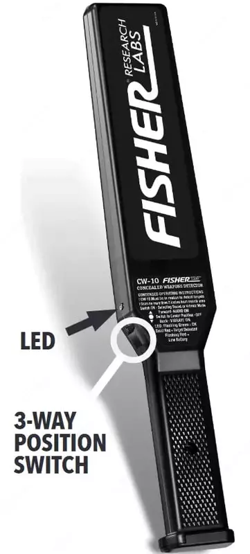 4 900 000 сум Ручной металлоискатель безопасности / Детектор скрытого оружия "Fisher" CW-10 (Германия)