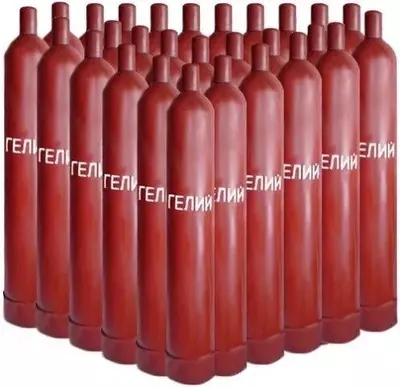 Tsilindrlardagi geliy gazi, B markasi, 40 l, TU 51-940-80, 99,8%