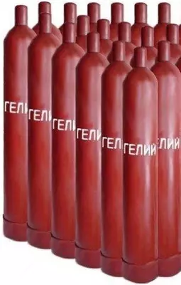 Tsilindrlardagi geliy gazi, B markasi, 40 l, TU 51-940-80, 99,8%