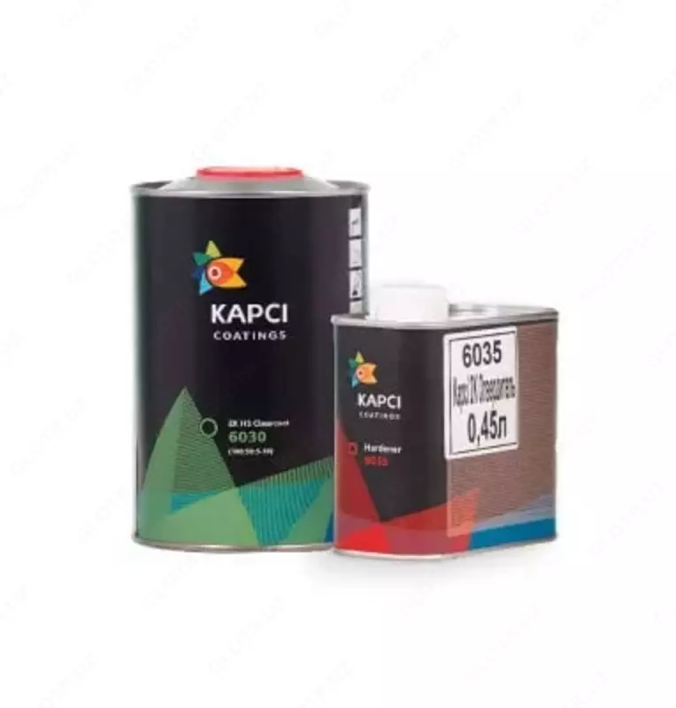 Акриловый двухкомпонентный прозрачный лак 2:1 HS "KAPCI" 6030/0