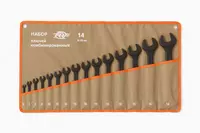 Набор комбинированных рожковых ключей от 8 мм до 32 мм (14 шт)