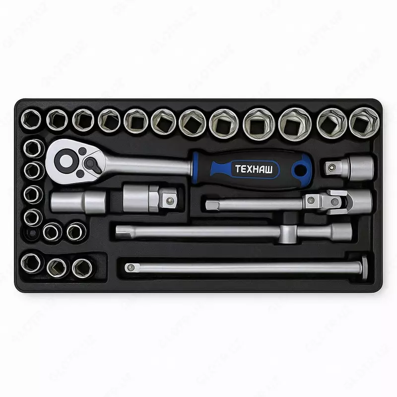 Набор торцевых головок с трещеткой "Licota" ACK-384001