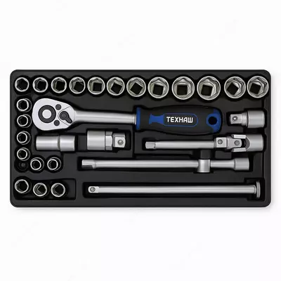 Набор торцевых головок с трещеткой "Licota" ACK-384001