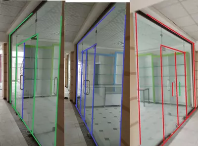 Цена по запросу Перегородка Стекляная