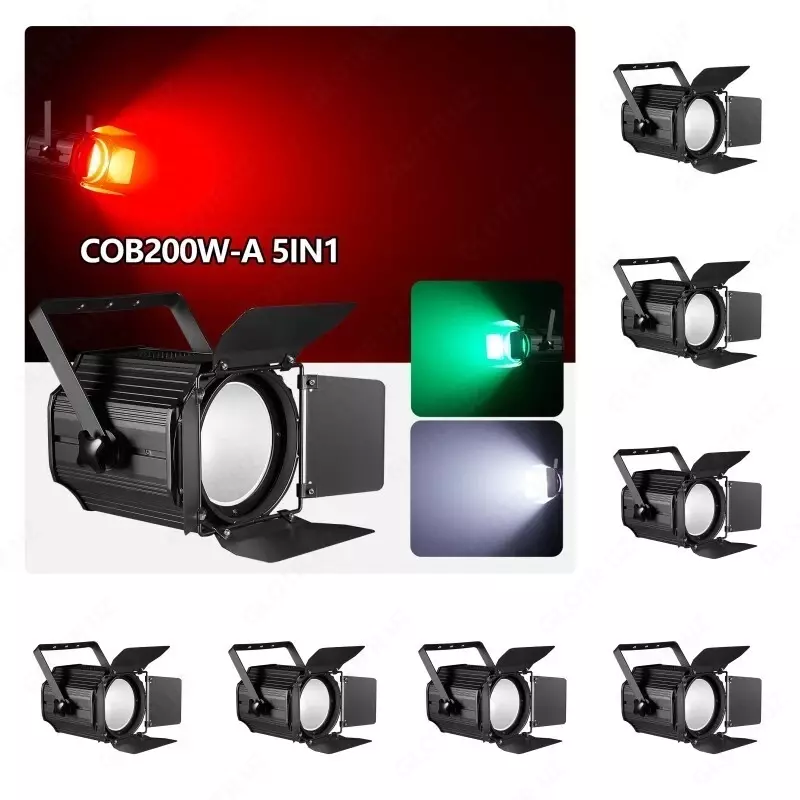 Профессиональный сценический прожектор COB 200W-A-5in1 LED