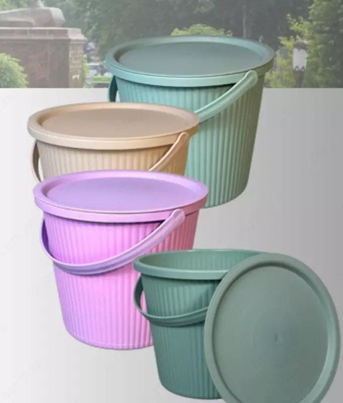 Ведра серии PRO с крышкой и без крышки