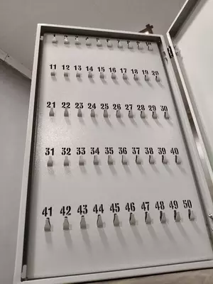 Osiladigan kalit ushlagich (metall) "KEY-50", 600x360x60 mm, 50 ta kalit (kulrang)