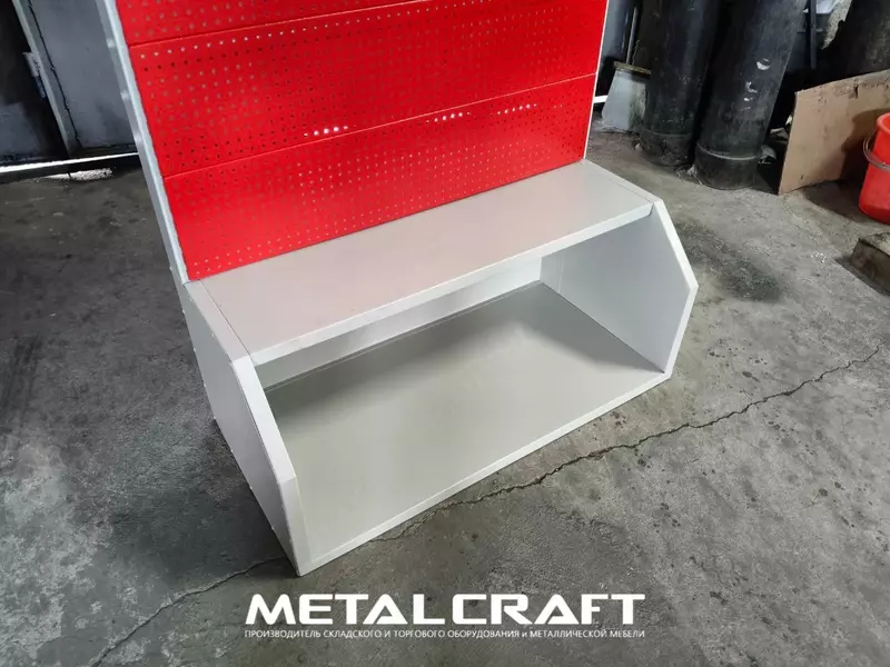 Металлический торговый стенд (перфорированный) "Metalcraft" TMA