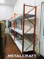 по запросу Складской средне-грузовой стеллаж с балками и настилом "Metalcraft"