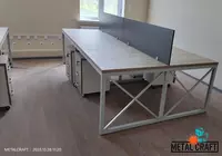 Комбинированный офисный стол (металл