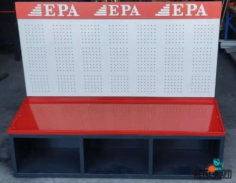 Металлический торговый стеллаж (перфорированный) "Metalcraft" EPA