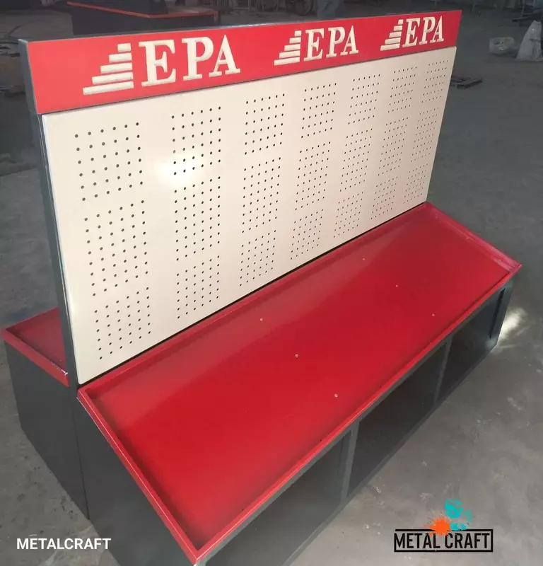Металлический торговый стеллаж (перфорированный) "Metalcraft" EPA