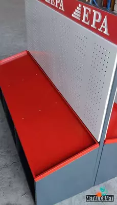 Металлический торговый стеллаж (перфорированный) "Metalcraft" EPA