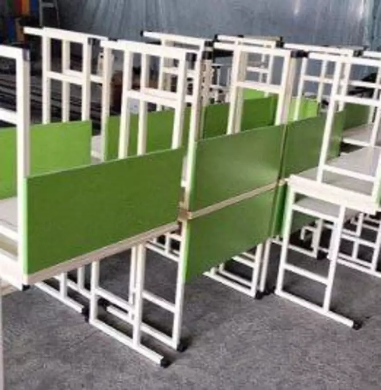 Школьная парта с одним стулом "Metalcraft" одноместная, ЛДСП 16 мм