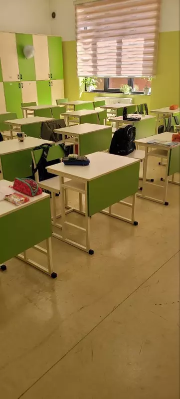 Школьная парта с одним стулом "Metalcraft" одноместная, ЛДСП 16 мм