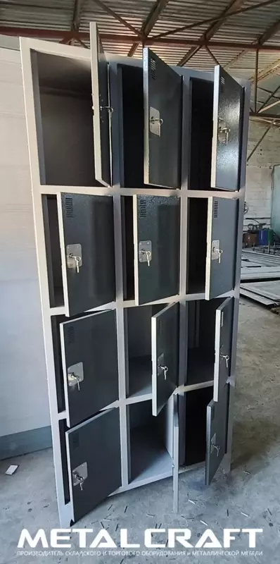 Metall ishlab chiqarish shkafi "Metalcraft" 12 hujayra, 2000x900x400 mm