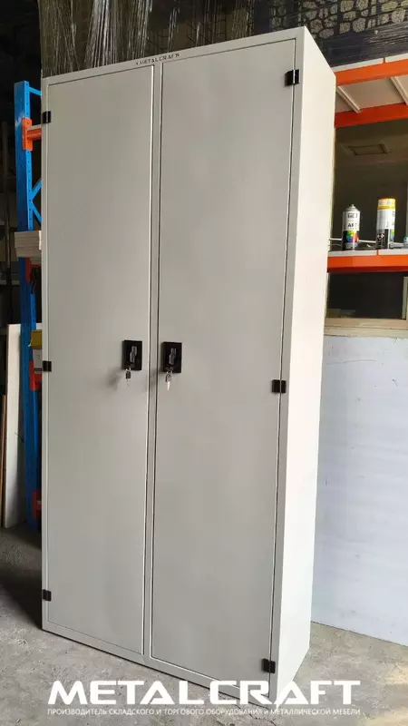 Металлический шкаф (двухдверный) для документов "Metalcraft" 6 полок, 1000х400х2000 мм