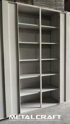 Металлический шкаф (двухдверный) для документов "Metalcraft" 6 полок, 1000х400х2000 мм