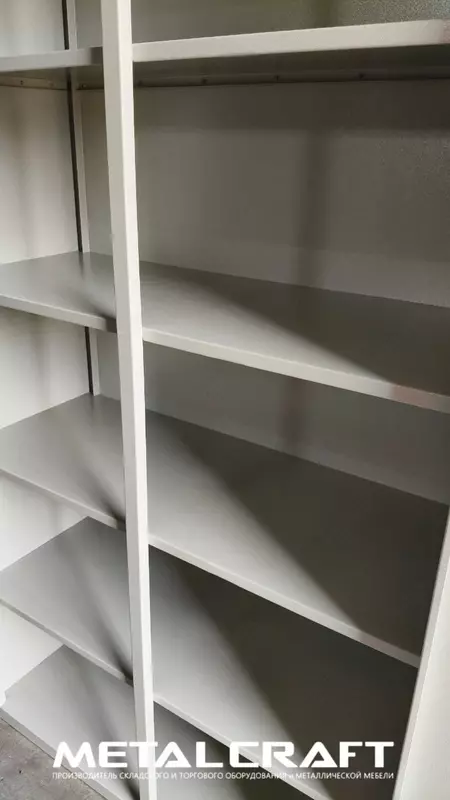 Металлический шкаф (двухдверный) для документов "Metalcraft" 6 полок, 1000х400х2000 мм