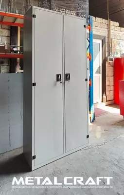 Металлический шкаф (двухдверный) для документов "Metalcraft" 6 полок, 1000х400х2000 мм