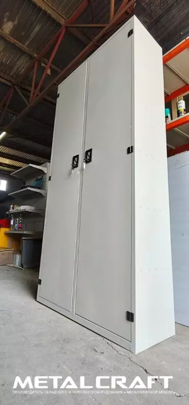 Металлический шкаф (двухдверный) для документов "Metalcraft" 6 полок, 1000х400х2000 мм