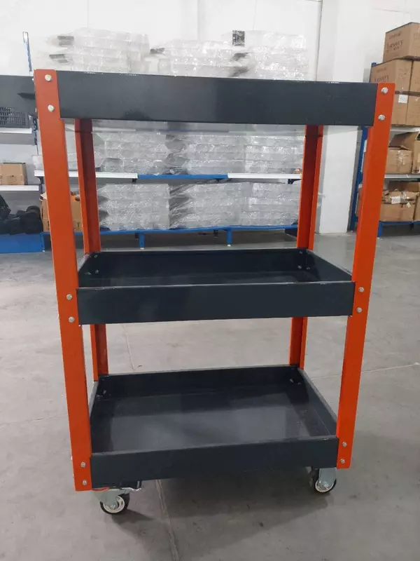 Инструментальная тележка (открытая) "Metalcraft", мобильная, металл, 800х400х840 мм, 3 полки