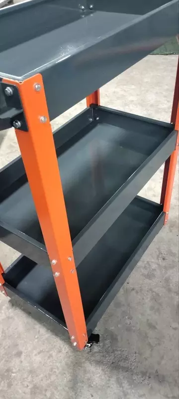 Инструментальная тележка (открытая) "Metalcraft", мобильная, металл, 800х400х840 мм, 3 полки