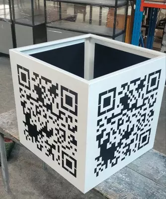 Декоративное металлическое кашпо (уличное) "Metalcraft"