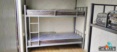 Металлическая двухъярусная кровать "Metalcraft" 2000х1650х900 мм