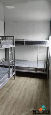 Металлическая двухъярусная кровать "Metalcraft" 2000х1650х900 мм
