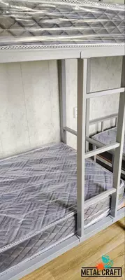 Металлическая двухъярусная кровать "Metalcraft" 2000х1650х900 мм
