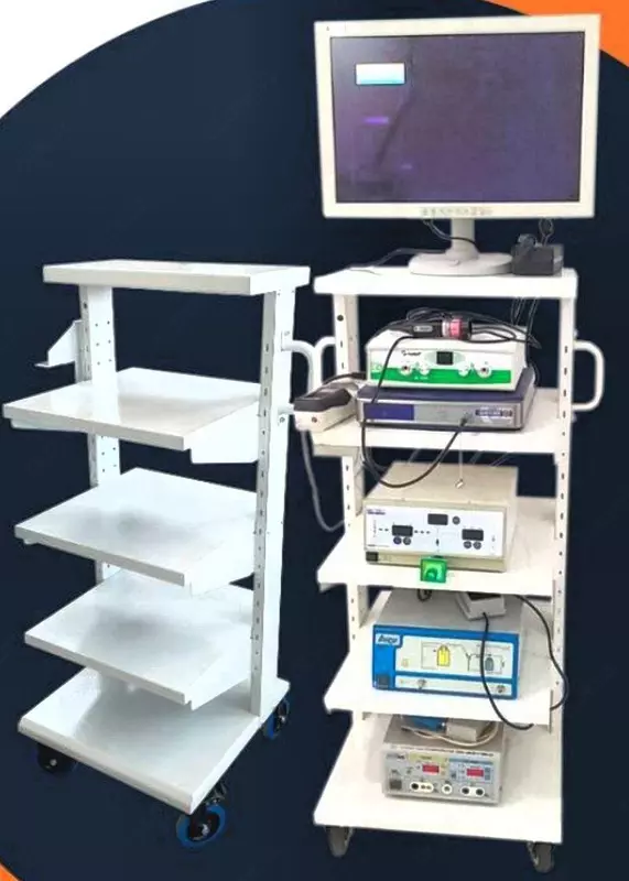 Аппаратная стойка-тележка (металлическая) "Metalcraft" полки от 2-х до 7 шт.