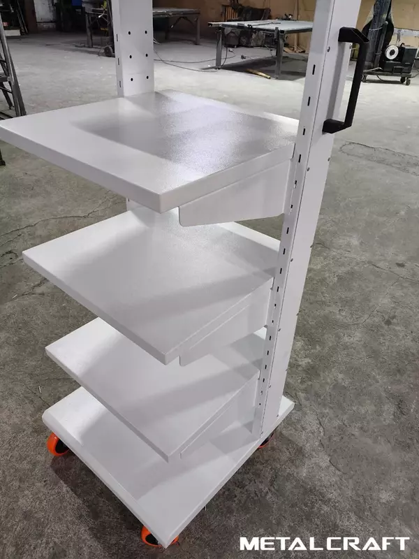 Аппаратная стойка-тележка (металлическая) "Metalcraft" полки от 2-х до 7 шт.