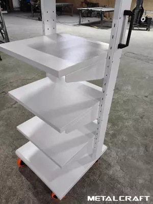 Аппаратная стойка-тележка (металлическая) "Metalcraft" полки от 2-х до 7 шт.