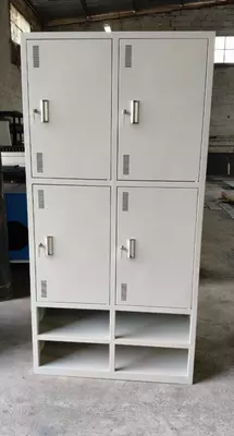 Металлический шкаф для одежды "Metalcraft" 4 ячейки, открытые полки