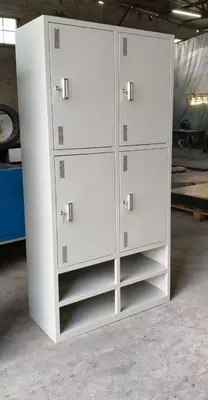 Металлический шкаф для одежды "Metalcraft" 4 ячейки, открытые полки