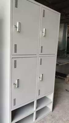 Металлический шкаф для одежды "Metalcraft" 4 ячейки, открытые полки