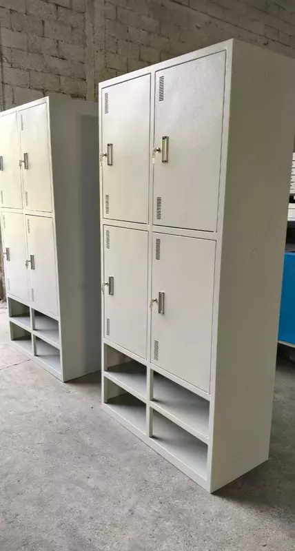 Металлический шкаф для одежды "Metalcraft" 4 ячейки, открытые полки