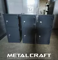 Металлический бухгалтерский шкаф с трейзером "Metalcraft" 2 секции