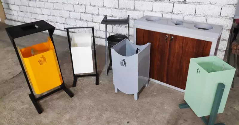 Metall buyumlar chiqindi qutisi, metall (assortiment)