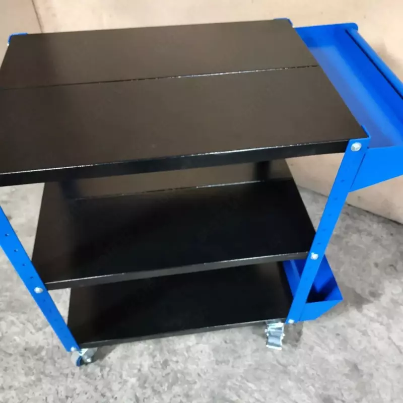 Инструментальная тележка (мобильная) "Metalcraft", металл, 800х500х880 мм, 3 откр. полки