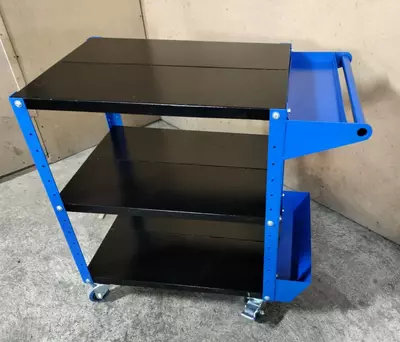 Инструментальная тележка (мобильная) "Metalcraft", металл, 800х500х880 мм, 3 откр. полки