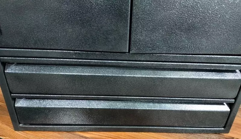 Металлический шкаф для инструментов (настенный) "Metalcraft" 2 секции, 2 выдв. ящика, перф. панель, 655×280×810 мм