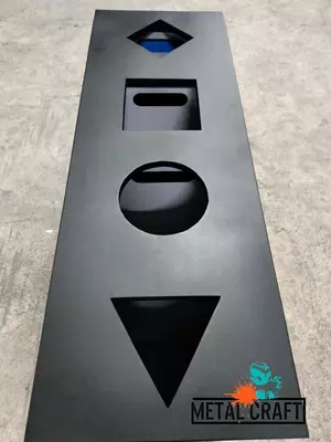 Урна для раздельного сбора мусора (цветная) "Metalcraft" 1200х800х400 мм, 4 секции