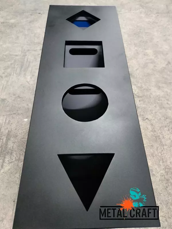 Урна для раздельного сбора мусора (цветная) "Metalcraft" 1200х800х400 мм, 4 секции