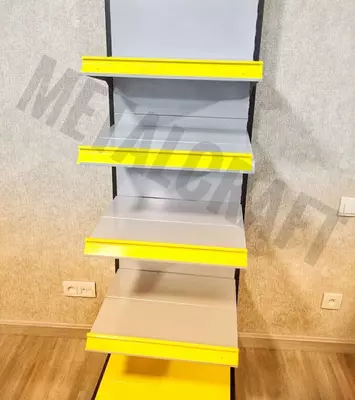 Металлический торговый стеллаж (перфорированный) "Metalcraft" от 1 до 5 полок