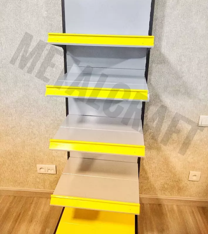 Металлический торговый стеллаж (перфорированный) "Metalcraft" от 1 до 5 полок
